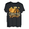 Camping ist in Zelten Lustiges Camper Wortspiel Design T-Shirt