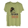 Damen Cookie Mom Dealer Scout Girl Truppenführer Messy Bun Funny T-Shirt