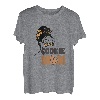 Damen Cookie Mom Dealer Scout Girl Truppenführer Messy Bun Funny T-Shirt
