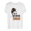 Damen Cookie Mom Dealer Scout Girl Truppenführer Messy Bun Funny T-Shirt