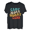 Camp More Worry Less - Outdoorsy Campingausrüstung & Wohnmobil Vintage T-Shirt