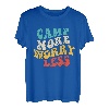 Camp More Worry Less - Outdoorsy Campingausrüstung & Wohnmobil Vintage T-Shirt