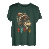 Abstraktes Wolfgesicht, ethnischer Stamm, Wolf, Liebhaber, Wölfe, Kopfschmuck T-Shirt