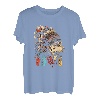 Abstraktes Wolfgesicht, ethnischer Stamm, Wolf, Liebhaber, Wölfe, Kopfschmuck T-Shirt