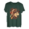 Wolfgesichtskopfschmuck Tribe Ethno Abstrakt Wolf Liebhaber Wölfe T-Shirt