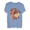 Wolfgesichtskopfschmuck Tribe Ethno Abstrakt Wolf Liebhaber Wölfe T-Shirt