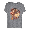 Wolfgesichtskopfschmuck Tribe Ethno Abstrakt Wolf Liebhaber Wölfe T-Shirt