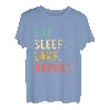 Eat Sleep Lake Repeat Lover Summer Retro Vintage T-Shirt