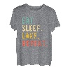 Eat Sleep Lake Repeat Lover Summer Retro Vintage T-Shirt
