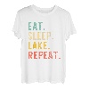 Eat Sleep Lake Repeat Lover Summer Retro Vintage T-Shirt