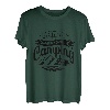 Das Leben ist am schönsten, wenn du campst. Lustige Grafik T-Shirt