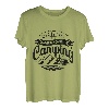 Das Leben ist am schönsten, wenn du campst. Lustige Grafik T-Shirt