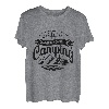 Das Leben ist am schönsten, wenn du campst. Lustige Grafik T-Shirt