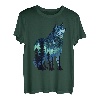 Wolf-Silhouette, Vintage-Stil, Nationalpark, Wolf, Wildtiere, Natur T-Shirt