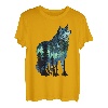Wolf-Silhouette, Vintage-Stil, Nationalpark, Wolf, Wildtiere, Natur T-Shirt