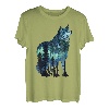 Wolf-Silhouette, Vintage-Stil, Nationalpark, Wolf, Wildtiere, Natur T-Shirt