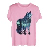 Wolf-Silhouette, Vintage-Stil, Nationalpark, Wolf, Wildtiere, Natur T-Shirt