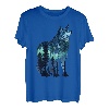 Wolf-Silhouette, Vintage-Stil, Nationalpark, Wolf, Wildtiere, Natur T-Shirt