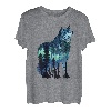 Wolf-Silhouette, Vintage-Stil, Nationalpark, Wolf, Wildtiere, Natur T-Shirt