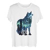 Wolf-Silhouette, Vintage-Stil, Nationalpark, Wolf, Wildtiere, Natur T-Shirt