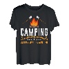 Campen wo Freunde und Marshmallows T-Shirt