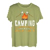 Campen wo Freunde und Marshmallows T-Shirt