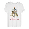 Merry Fishmas Weihnachtsbaum Lichter Angelrute Fischer T-Shirt