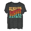 Sonnenaufgang Sonnenbrand Sonnenuntergang Repeat Familienurlaub Sommer Vibes T-Shirt