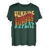 Sonnenaufgang Sonnenbrand Sonnenuntergang Repeat Familienurlaub Sommer Vibes T-Shirt