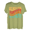 Sonnenaufgang Sonnenbrand Sonnenuntergang Repeat Familienurlaub Sommer Vibes T-Shirt
