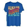 Sonnenaufgang Sonnenbrand Sonnenuntergang Repeat Familienurlaub Sommer Vibes T-Shirt