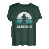 Asheville, North Carolina, Vintage-Bär, NC, Sonnenuntergang im Used-Look T-Shirt