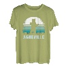 Asheville, North Carolina, Vintage-Bär, NC, Sonnenuntergang im Used-Look T-Shirt