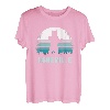 Asheville, North Carolina, Vintage-Bär, NC, Sonnenuntergang im Used-Look T-Shirt