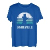 Asheville, North Carolina, Vintage-Bär, NC, Sonnenuntergang im Used-Look T-Shirt