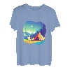 Wandern Landschaft Design Rainbow Mountain T-Shirt