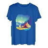 Wandern Landschaft Design Rainbow Mountain T-Shirt