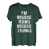 Herren I'm Roscoe Doing Roscoe Things Shirt Personalisierter Vorname T-Shirt