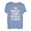 Herren I'm Roscoe Doing Roscoe Things Shirt Personalisierter Vorname T-Shirt