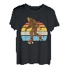 Retro Bigfoot Rollschuhe Sasquatch 80er Jahre Skater Grafik T-Shirt