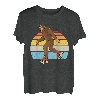 Retro Bigfoot Rollschuhe Sasquatch 80er Jahre Skater Grafik T-Shirt