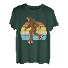 Retro Bigfoot Rollschuhe Sasquatch 80er Jahre Skater Grafik T-Shirt