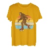 Retro Bigfoot Rollschuhe Sasquatch 80er Jahre Skater Grafik T-Shirt
