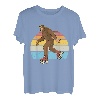 Retro Bigfoot Rollschuhe Sasquatch 80er Jahre Skater Grafik T-Shirt