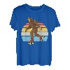 Retro Bigfoot Rollschuhe Sasquatch 80er Jahre Skater Grafik T-Shirt