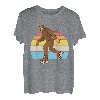 Retro Bigfoot Rollschuhe Sasquatch 80er Jahre Skater Grafik T-Shirt