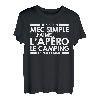 Herren Simple Apero Camping Geschenk Herren Urlaub Humor Papa Tee T-Shirt