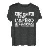 Herren Simple Apero Camping Geschenk Herren Urlaub Humor Papa Tee T-Shirt