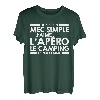 Herren Simple Apero Camping Geschenk Herren Urlaub Humor Papa Tee T-Shirt