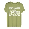 Herren Simple Apero Camping Geschenk Herren Urlaub Humor Papa Tee T-Shirt